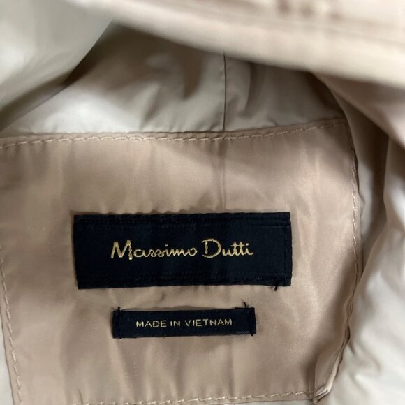 Massimo Dutti Womens Quilted Tan Vest Outerwear Button Closure & Pockets Size M - Picture 5 of 7